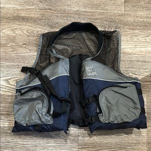 Bass Pro Shops Gray and Blue life Jacket